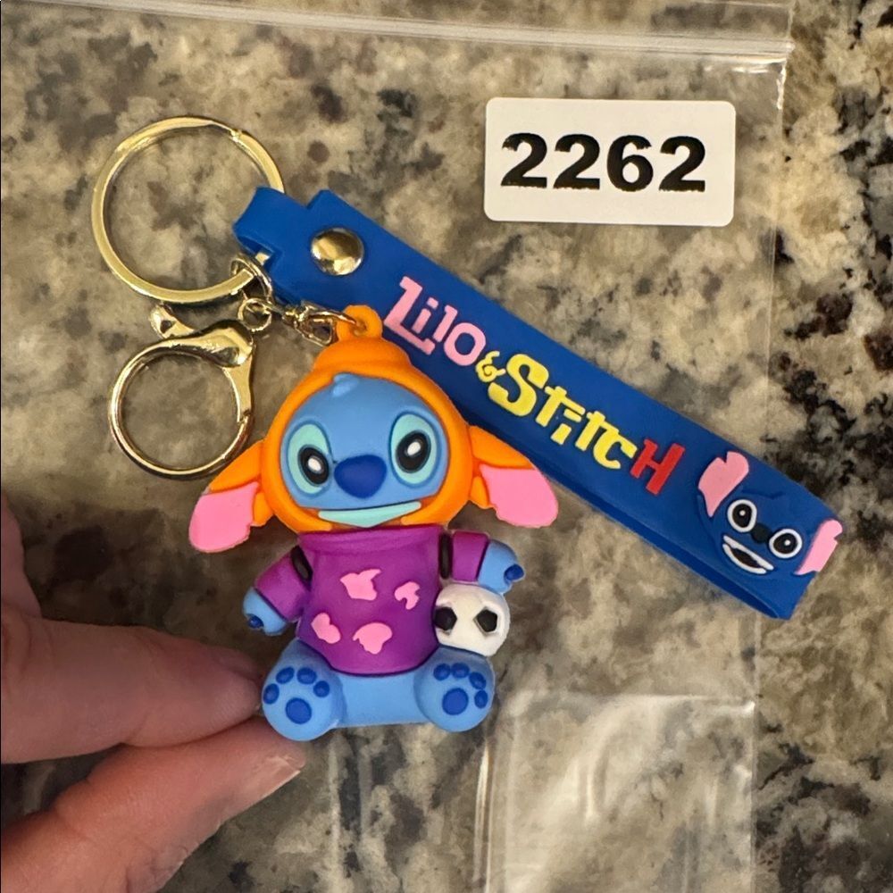 2262 Matthew Fun Item Lilo & Stitch Key Ring, Bag Charm